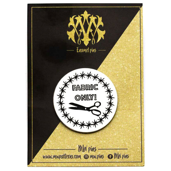 fabric only enamel pin
